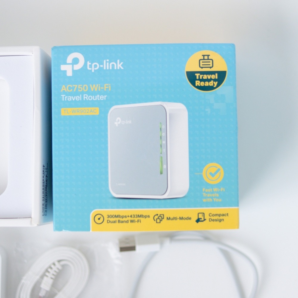 TP-link-link AC750 Wi-Fi Travel Router TL-WR902AC 300MBPS Dual Band Compact - Picture 2 of 6